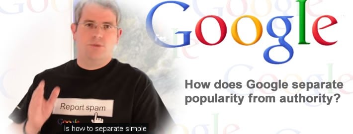 Separate Google popularity from authority?