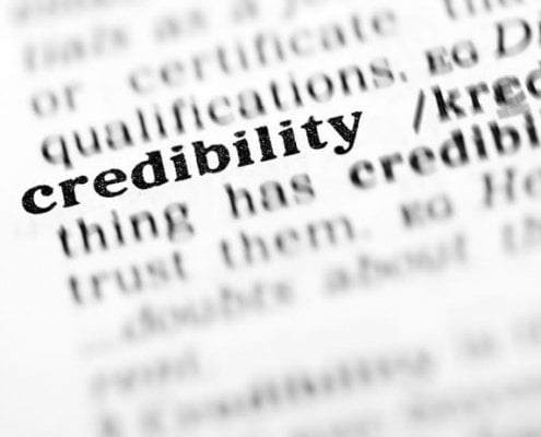 online credibility as text